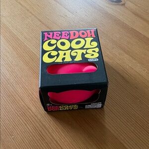 Needoh Cool Cats Teal Squishy Toy - Needoh